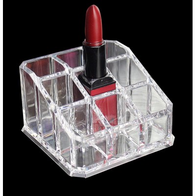 Cosmetic Jewelry Organizer Home Acrylic Case Clear Storage Case Lipstick Makeup Box